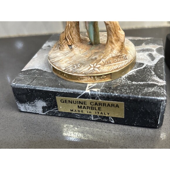 TWO Vintage Simonetti Depose Italy Ballerina Figurines #351 & 352 Carrara Marble - Picture 8 of 15